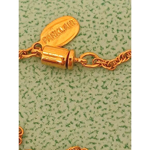 Park Lane 1ct SOLITAIRE CZ Pendent Necklace 18k plated Gold Chain Realistic EUC - Picture 9 of 13